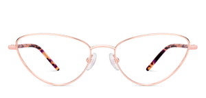 Gold Cat Eye Full Rim Women Eyeglasses by John Jacobs-222471