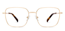 Load image into Gallery viewer, Gold Square Full Rim Unisex Eyeglasses by John Jacobs-223233