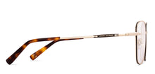 Load image into Gallery viewer, Gold Square Full Rim Unisex Eyeglasses by John Jacobs-223233