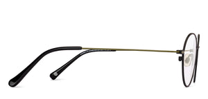 Black Round Full Rim Unisex Eyeglasses by John Jacobs-224499