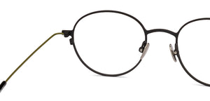Black Round Full Rim Unisex Eyeglasses by John Jacobs-224499