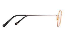 Load image into Gallery viewer, Gold Round Full Rim Unisex Eyeglasses by John Jacobs-224500