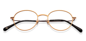 Gold Round Full Rim Unisex Eyeglasses by John Jacobs-224500