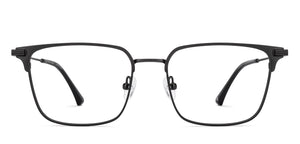 BLACK Square Full Rim Unisex Eyeglasses by John Jacobs-228265