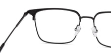 Load image into Gallery viewer, BLACK Square Full Rim Unisex Eyeglasses by John Jacobs-228265