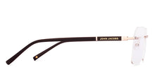 Load image into Gallery viewer, Brown Square Rimless Unisex Eyeglasses by John Jacobs-228601