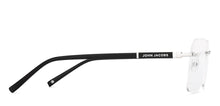 Load image into Gallery viewer, Silver Rectangle Rimless Unisex Eyeglasses by John Jacobs-228602