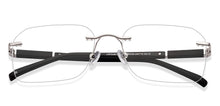 Load image into Gallery viewer, Silver Rectangle Rimless Unisex Eyeglasses by John Jacobs-228602