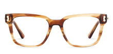 Load image into Gallery viewer, Brown Square Full Rim Unisex Eyeglasses by John Jacobs-233415