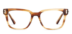 Brown Square Full Rim Unisex Eyeglasses by John Jacobs-233415