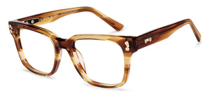Brown Square Full Rim Unisex Eyeglasses by John Jacobs-233415