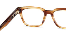 Load image into Gallery viewer, Brown Square Full Rim Unisex Eyeglasses by John Jacobs-233415