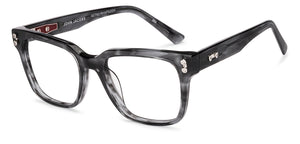 Grey Square Full Rim Unisex Eyeglasses by John Jacobs-233416