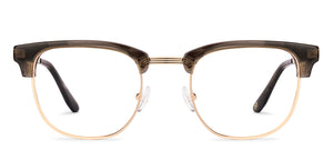 Brown Square Full Rim Unisex Eyeglasses by John Jacobs-233417