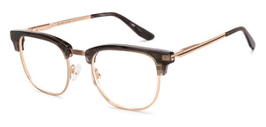 Brown Square Full Rim Unisex Eyeglasses by John Jacobs-233417
