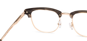 Brown Square Full Rim Unisex Eyeglasses by John Jacobs-233417