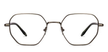 Load image into Gallery viewer, Silver Hexagonal Full Rim Unisex Eyeglasses by John Jacobs-233418