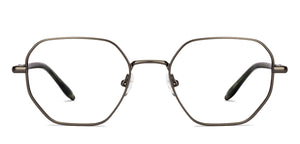 Silver Hexagonal Full Rim Unisex Eyeglasses by John Jacobs-233418