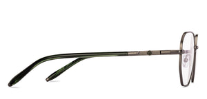 Silver Hexagonal Full Rim Unisex Eyeglasses by John Jacobs-233418