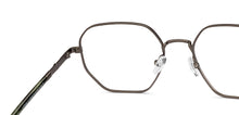 Load image into Gallery viewer, Silver Hexagonal Full Rim Unisex Eyeglasses by John Jacobs-233418