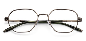 Silver Hexagonal Full Rim Unisex Eyeglasses by John Jacobs-233418