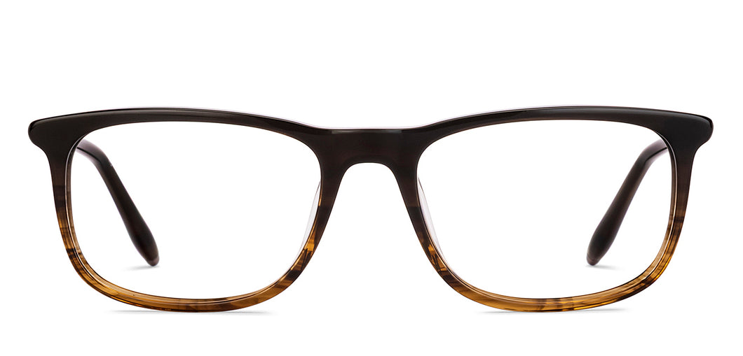 Brown Square Full Rim Unisex Eyeglasses by John Jacobs-233421