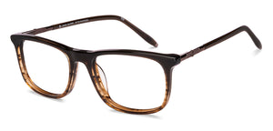 Brown Square Full Rim Unisex Eyeglasses by John Jacobs-233421