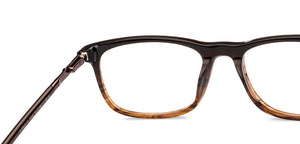 Brown Square Full Rim Unisex Eyeglasses by John Jacobs-233421