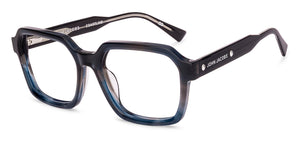 Blue Square Full Rim Unisex Eyeglasses by John Jacobs-236869