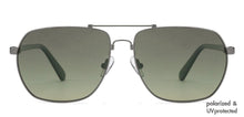 Load image into Gallery viewer, Gunmetal Rectangle Full Rim Unisex Sunglasses by John Jacobs Computer Glasses-145192