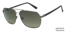 Load image into Gallery viewer, Gunmetal Rectangle Full Rim Unisex Sunglasses by John Jacobs Computer Glasses-145192