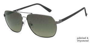 Gunmetal Rectangle Full Rim Unisex Sunglasses by John Jacobs Computer Glasses-145192