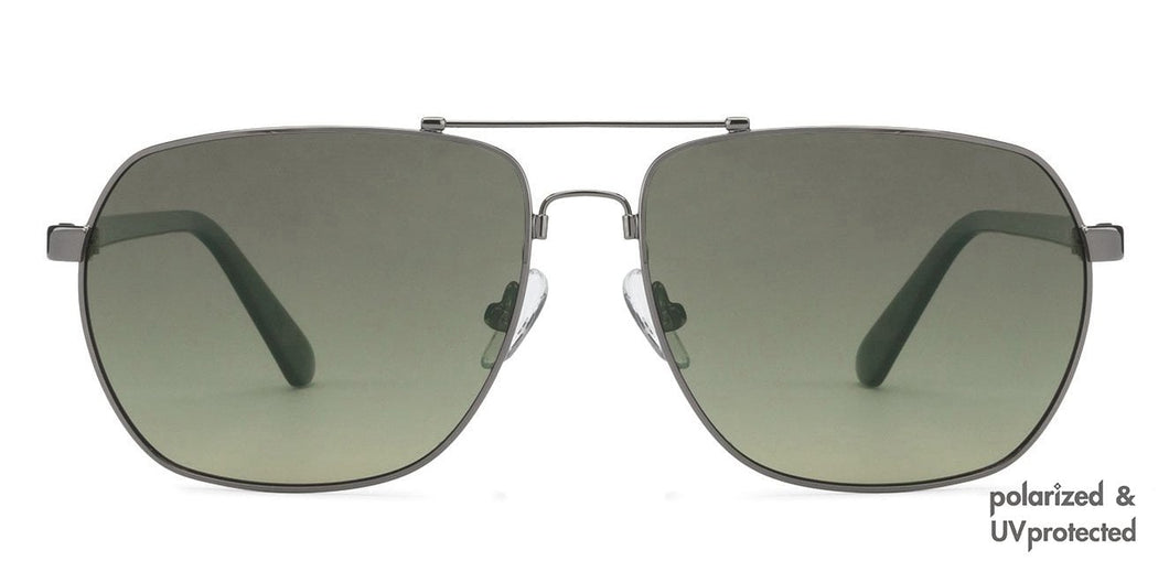 Gunmetal Rectangle Full Rim Unisex Sunglasses by John Jacobs Computer Glasses-145192