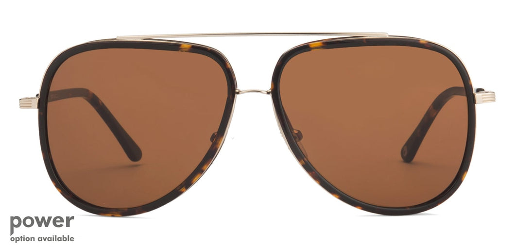 Black Aviator Full Rim Unisex Sunglasses by John Jacobs-124656