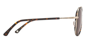 Black Aviator Full Rim Unisex Sunglasses by John Jacobs-124656