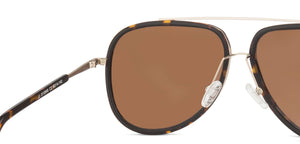Black Aviator Full Rim Unisex Sunglasses by John Jacobs-124656