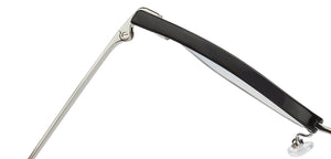 Black Clubmaster Full Rim Unisex Sunglasses by John Jacobs-125114