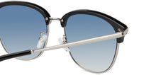 Load image into Gallery viewer, Black Clubmaster Full Rim Unisex Sunglasses by John Jacobs-125114