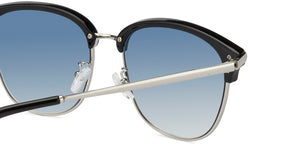 Black Clubmaster Full Rim Unisex Sunglasses by John Jacobs-125114