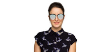 Load image into Gallery viewer, Black Clubmaster Full Rim Unisex Sunglasses by John Jacobs-125114