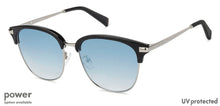 Load image into Gallery viewer, Black Clubmaster Full Rim Unisex Sunglasses by John Jacobs-125114
