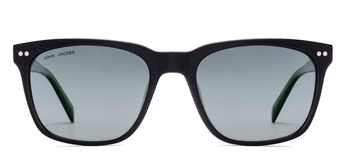 Black Wayfarer Full Rim Unisex Sunglasses by John Jacobs-215574