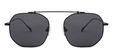 Load image into Gallery viewer, Black Geometric Full Rim Unisex Eyeglasses by John Jacobs Screen Glasses-145277