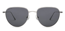 Load image into Gallery viewer, Silver Round Full Rim Unisex Sunglasses by John Jacobs-208081
