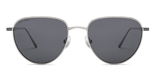 Silver Round Full Rim Unisex Sunglasses by John Jacobs-208081