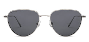 Silver Round Full Rim Unisex Sunglasses by John Jacobs-208081