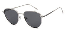 Load image into Gallery viewer, Silver Round Full Rim Unisex Sunglasses by John Jacobs-208081