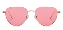 Load image into Gallery viewer, Gold Round Full Rim Women Sunglasses by John Jacobs-208082