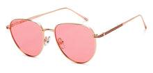 Load image into Gallery viewer, Gold Round Full Rim Women Sunglasses by John Jacobs-208082