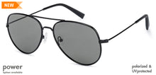 Load image into Gallery viewer, Black Aviator Full Rim Unisex Eyeglasses by John Jacobs Screen Glasses-145349